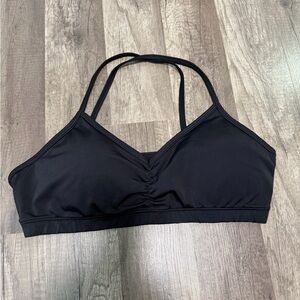 Handful Black Sports Bra, Size Medium